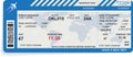 Vector illustration of pattern of boarding pass Royalty Free Stock Photo