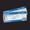 Vector illustration of pattern boarding pass Royalty Free Stock Photo