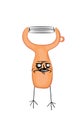 Troll internet meme illustration of peeler