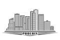 Vector illustration of Phoenix City