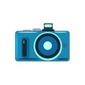 The vector illustration of the photo camera