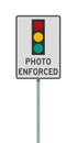 Photo Enforced Traffic Light road sign