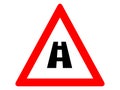 Picture of a traffic sign icon Royalty Free Stock Photo