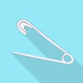Vector design of pin and safety logo. Collection of pin and needle vector icon for stock.