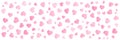 Vector illustration of pink background with light hearts. Vector of Happy Valentines Day with blinking heart and pink background Royalty Free Stock Photo