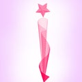 Vector illustration Pink trophy