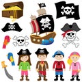 Vector Illustration of Pirates