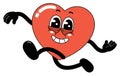 Vector illustration of Playful Heart Character