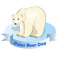 Vector illustration of polar bear