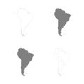 Political Maps of South America Royalty Free Stock Photo