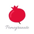 Pomegranate icon with title