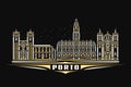 Vector illustration of Porto Royalty Free Stock Photo