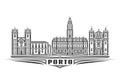 Vector illustration of Porto Royalty Free Stock Photo