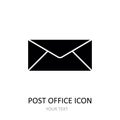 Vector illustration with post office icon