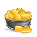 Vector illustration of Potato Chips Royalty Free Stock Photo