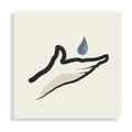 Vector illustration of precious water for life.