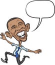 Vector illustration of President Obama Royalty Free Stock Photo