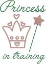 Vector illustration of princess crown