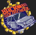 car to schoolvector illustration download