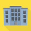 Vector illustration of prison and building icon. Graphic of prison and jailhouse stock symbol for web.