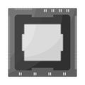 Vector design of processor and chip symbol. Set of processor and data vector icon for stock. Royalty Free Stock Photo