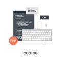 Program Coding icon concept