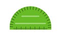 Vector illustration of protractor ruler isolated