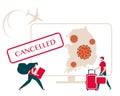 Coronavirus Quarantine Pandemic Travel cancelled