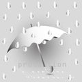 Vector illustration rain of paper