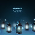 Vector illustration Ramadan background. EPS 10 Royalty Free Stock Photo