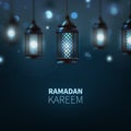 Vector illustration Ramadan background. EPS 10 Royalty Free Stock Photo