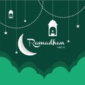 Ramadan theme social media post banner template background. Royalty Free Stock Photo