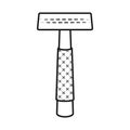 Vector illustration of razor and safety icon. Set of razor and grooming stock vector illustration.