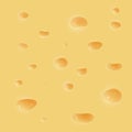 Vector illustration realistic cheesy background. Texture of cheese
