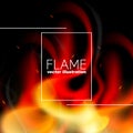 Vector Illustration. Realistic fire background