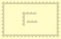 Vector illustration of rectangular frame border ornament Royalty Free Stock Photo