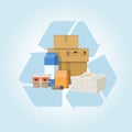 Vector illustration of recycle concept