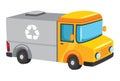 Vector Illustration Of Recycling Truck Royalty Free Stock Photo