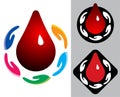 Donate and save blood - vector illustration