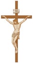 Crucifixion of Jesus Christ, a religious symbol Royalty Free Stock Photo