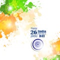 Vector illustration of republic day celebration. 26 january