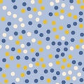 Retro seamless pattern circles on a light blue background Royalty Free Stock Photo