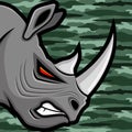 Vector illustration. Rhinoceros.