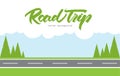 Vector illustration: Road Trip background