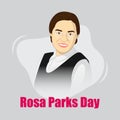 Vector illustration for Rosa Parks day , an American activist