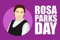 Vector illustration for Rosa Parks day , an American activist