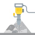 Vector illustration of the Rotary Hammer