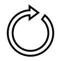 Rotate Arrow Line Icon