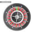 Vector illustration of Roulette Wheel Royalty Free Stock Photo