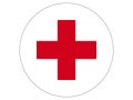 Round Flag of Red Cross